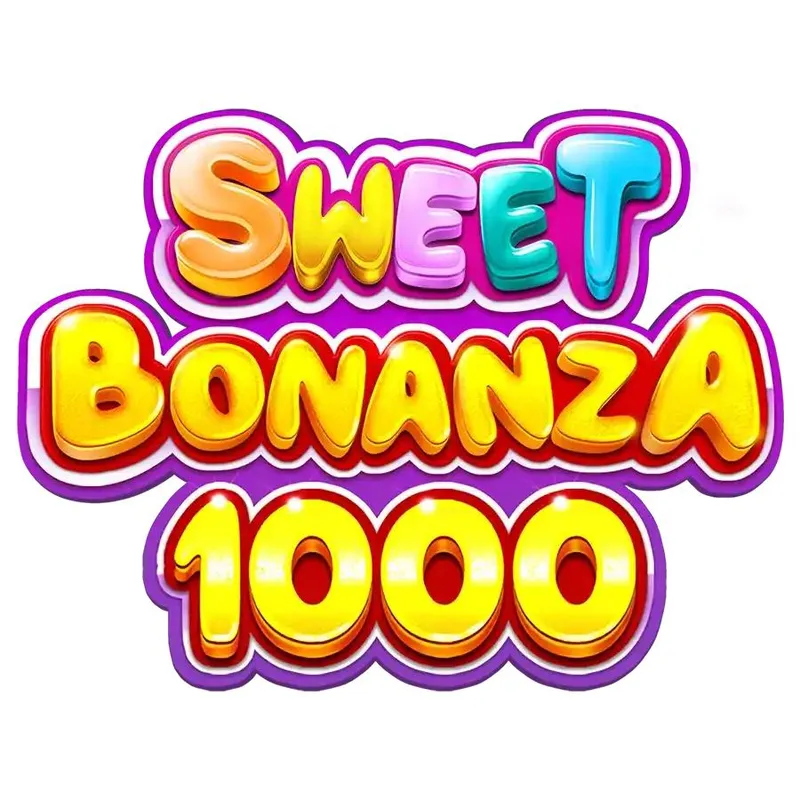 Virtuelle Jobs Akademie – Coaching zur Online-Assistenz 7 Sweet Bonanza 1000 Spiellogo in bunten Neon-Farben auf weißem Hintergrund