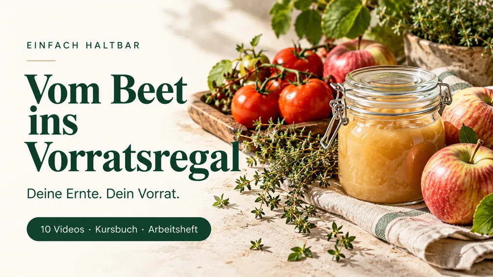 Kurscover Vom Beet ins Vorratsregal von Einfach Haltbar