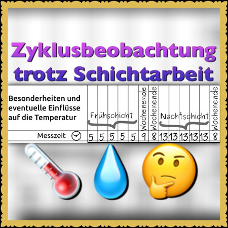 Infografik fruchtbare Tage bei Schichtarbeit Zyklusplanung