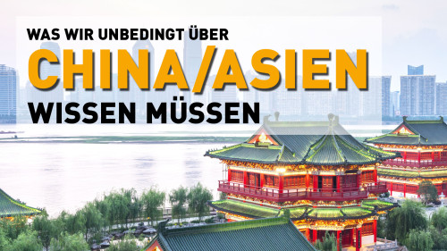 Hero-Banner zum Videokurs von Vera F. Birkenbihl über China und Asien mit traditionellem chinesischem Tempel