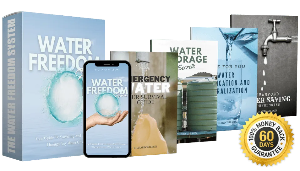 Water Freedom System digitales Bundle auf Smartphone, Tablet und Desktop-Bildschirm