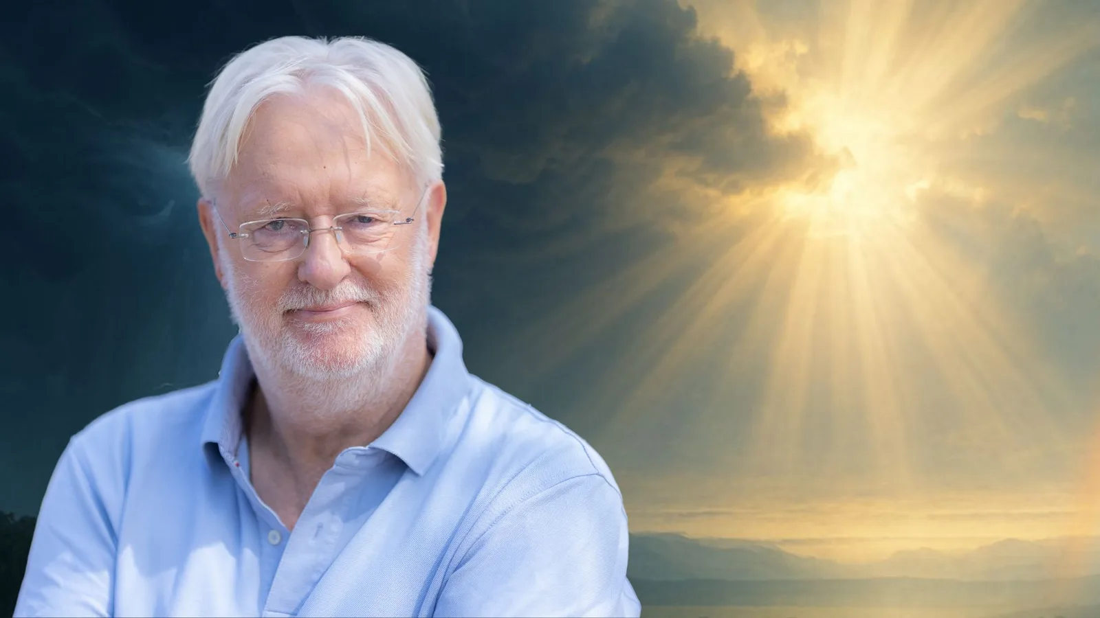 Dieter Broers Portrait vor Himmelshintergrund für Wetterfühligkeit-Kurs