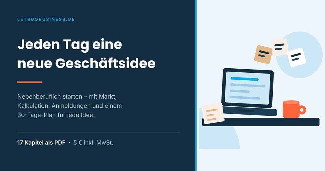 Website-Erstellung für Anfänger – Videokurs zum Website-Bau 3 Laptop mit Notizzetteln und Tasse auf dunklem Hintergrund, Geschäftsidee-Illustration