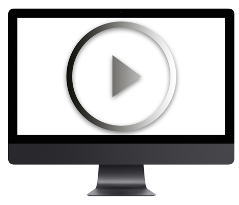 Standard-Bonus-Video-Symbol mit Play-Button auf Bildschirm