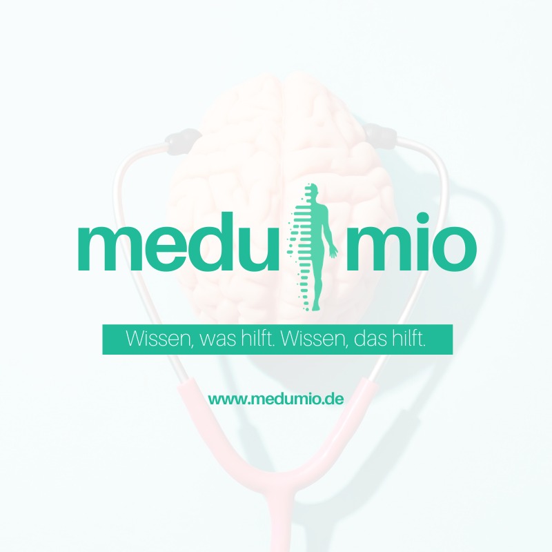 Medumio Akademie Logo mit Körpersilhouette und Claim