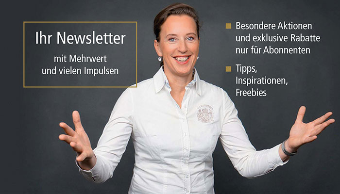 Newsletter-Angebot mit Antje Heimsoeth, Mehrwert und Rabatten für Abonnenten