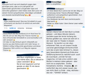 Kundennachrichten zu Wegweiser für Träumende