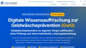 Weiterbildung zur Geldwäscheprävention (GwG) in Unternehmen – Ansicht der Verkaufsseite