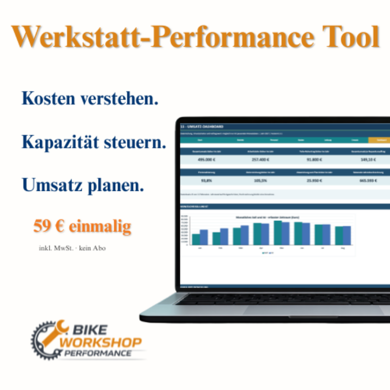 Werkstatt-Performance – Kennzahlen-Software für Radläden