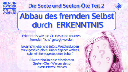 Online-Vortrag Seele und Seelen-Öle Teil 2 mit abstraktem Gesichtsportrait