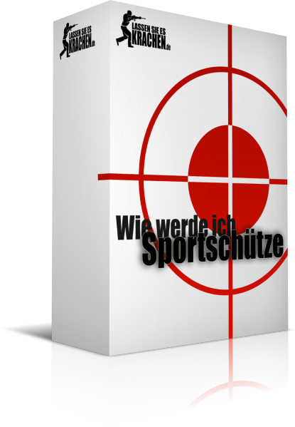 Produktbox Wie werde ich Sportschütze mit rotem Fadenkreuz-Design