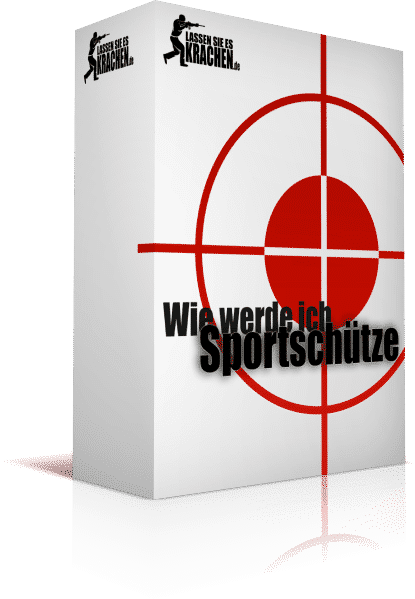 Produktbox Wie werde ich Sportschütze mit rotem Fadenkreuz und Reflexion