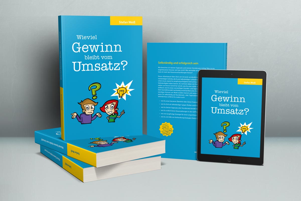 Taschenbuch und E-Book von Wieviel Gewinn bleibt vom Umsatz mit Cartoon-Charakteren