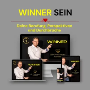 Compact Mockup des WINNER Coaching Programms auf Laptop, Tablet und Smartphone