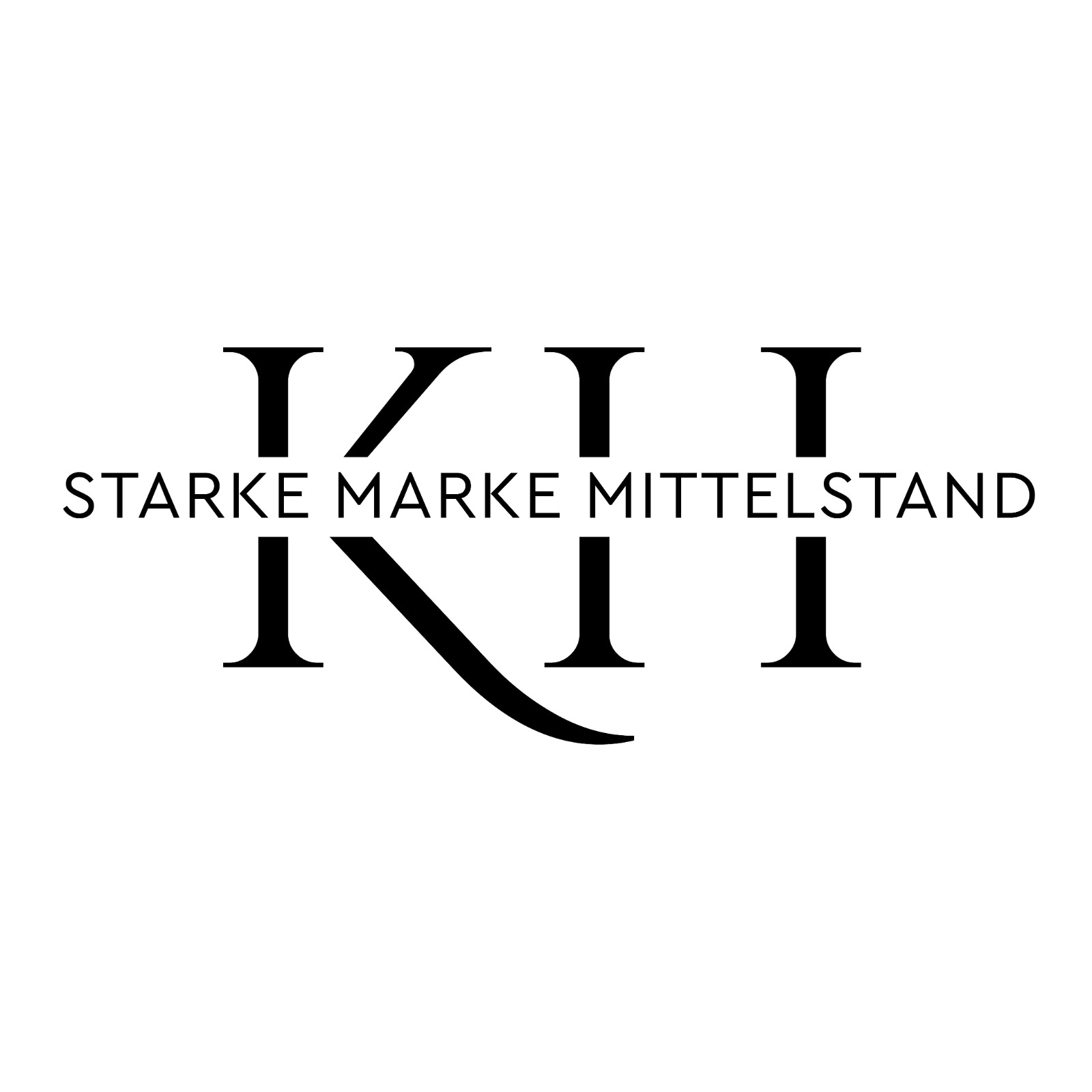 Wirtschaftskongress Vogtland – Video-Aufzeichnung von Nadine Täubert 12 Logo INI in Großbuchstaben mit Untertitel Starke Marke Mittelstand, elegantes Design in schwarzem Serif