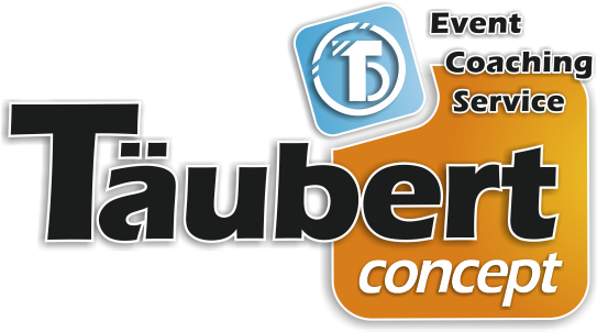 Wirtschaftskongress Vogtland – Video-Aufzeichnung von Nadine Täubert 2 Logo mit Text Täubert concept, Event Coaching Service in orange und blauem Schriftzug
