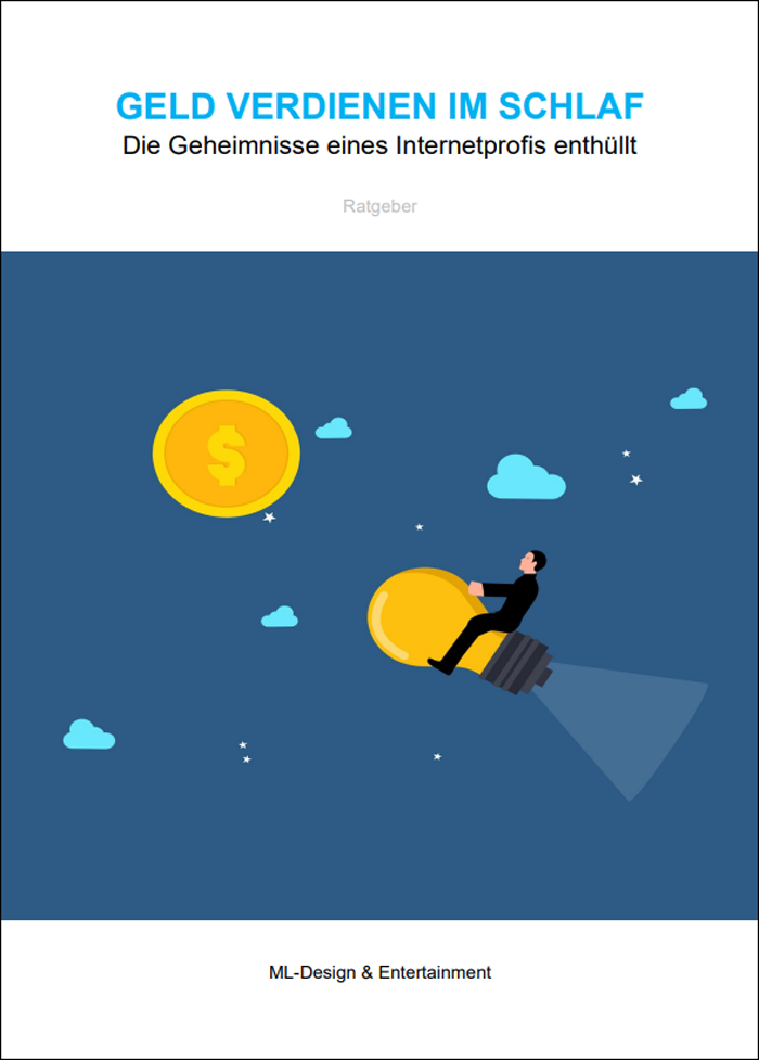 Geld verdienen im Schlaf Cover mit Illustration und Münzen