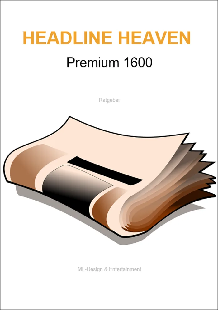 Headline Heaven Premium 1600 Cover mit geöffnetem Buch-Symbol