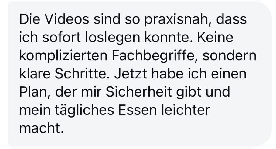 Kursinhalt Wohlfühldarm: Sicherheit beim Essen