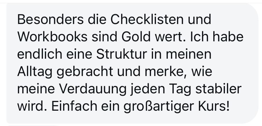 Wohlfühldarm Ernährungskurs mit Workbooks und strukturiertem Kursaufbau