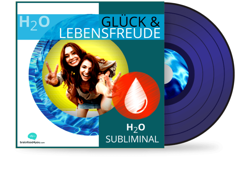 Produktmockup H2O Glück & Lebensfreude Audio-Programm von brainfood4you