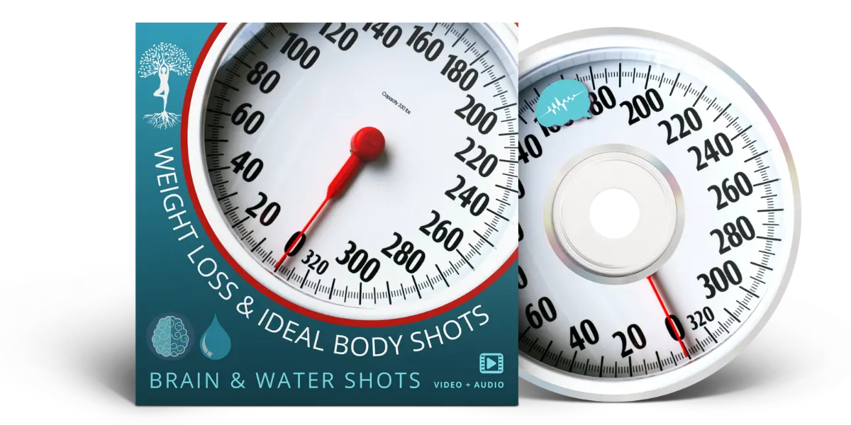 CD-Hülle mit Waage und Gewichtsanzeige, Titel Weight Loss & Ideal Body Shots