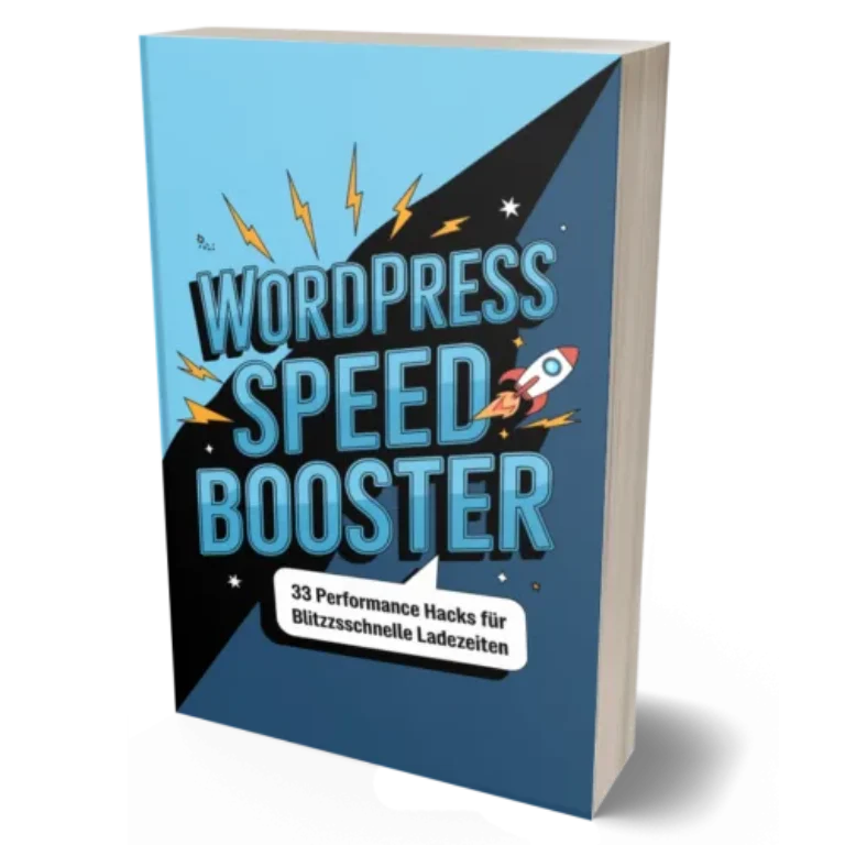 WordPress Speed Booster – E-Book zur Ladezeit-Optimierung