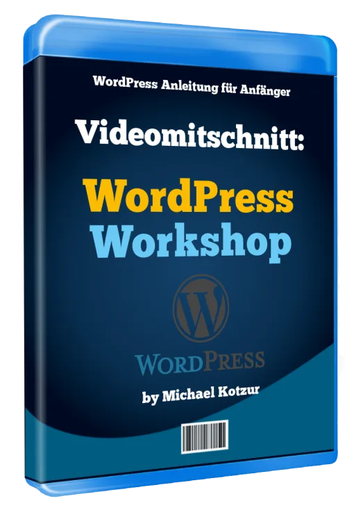 3D-Box-Cover WordPress Workshop - Videomitschnitt Anfänger von Michael Kotzur
