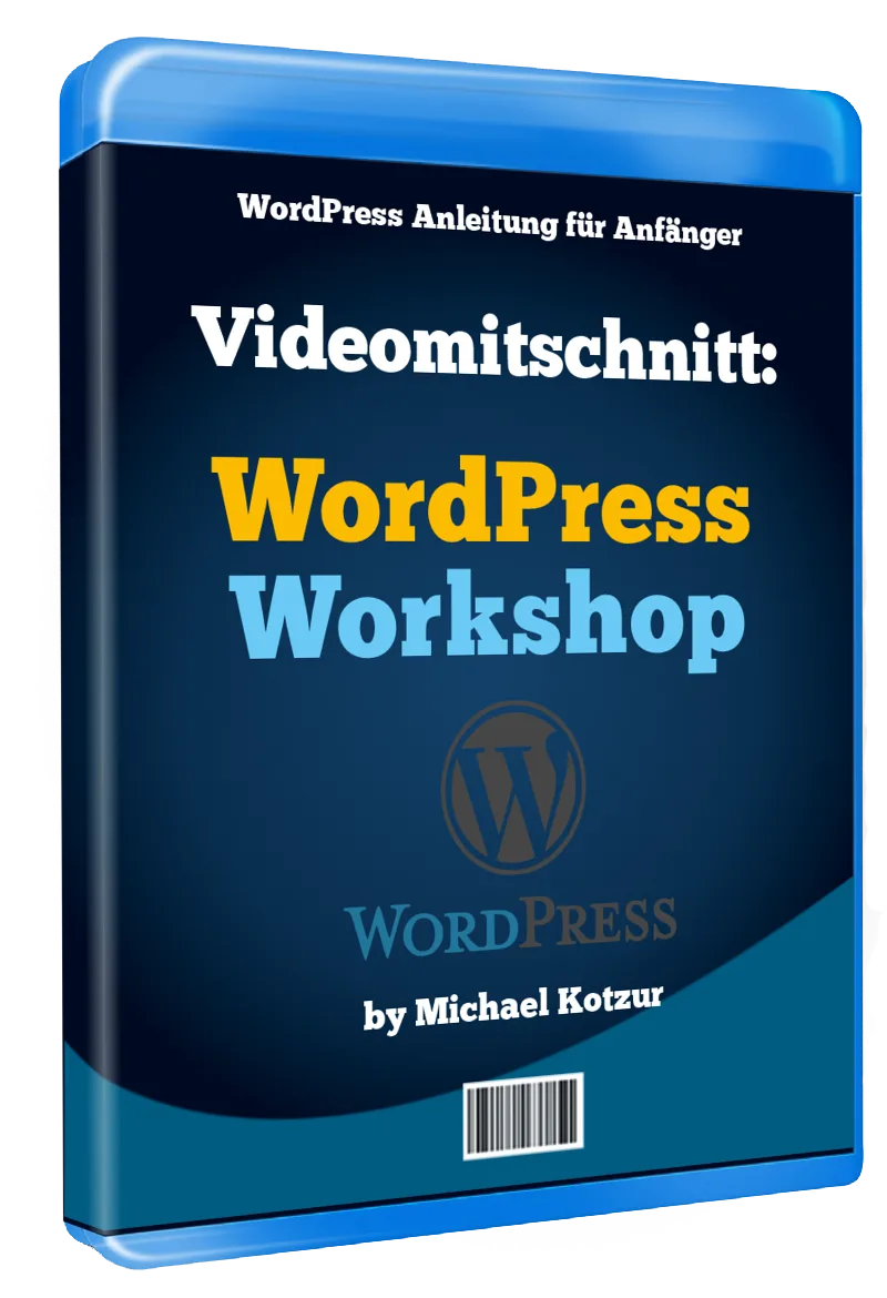 3D-Box-Cover WordPress Workshop - Videomitschnitt für Anfänger von Michael Kotzur