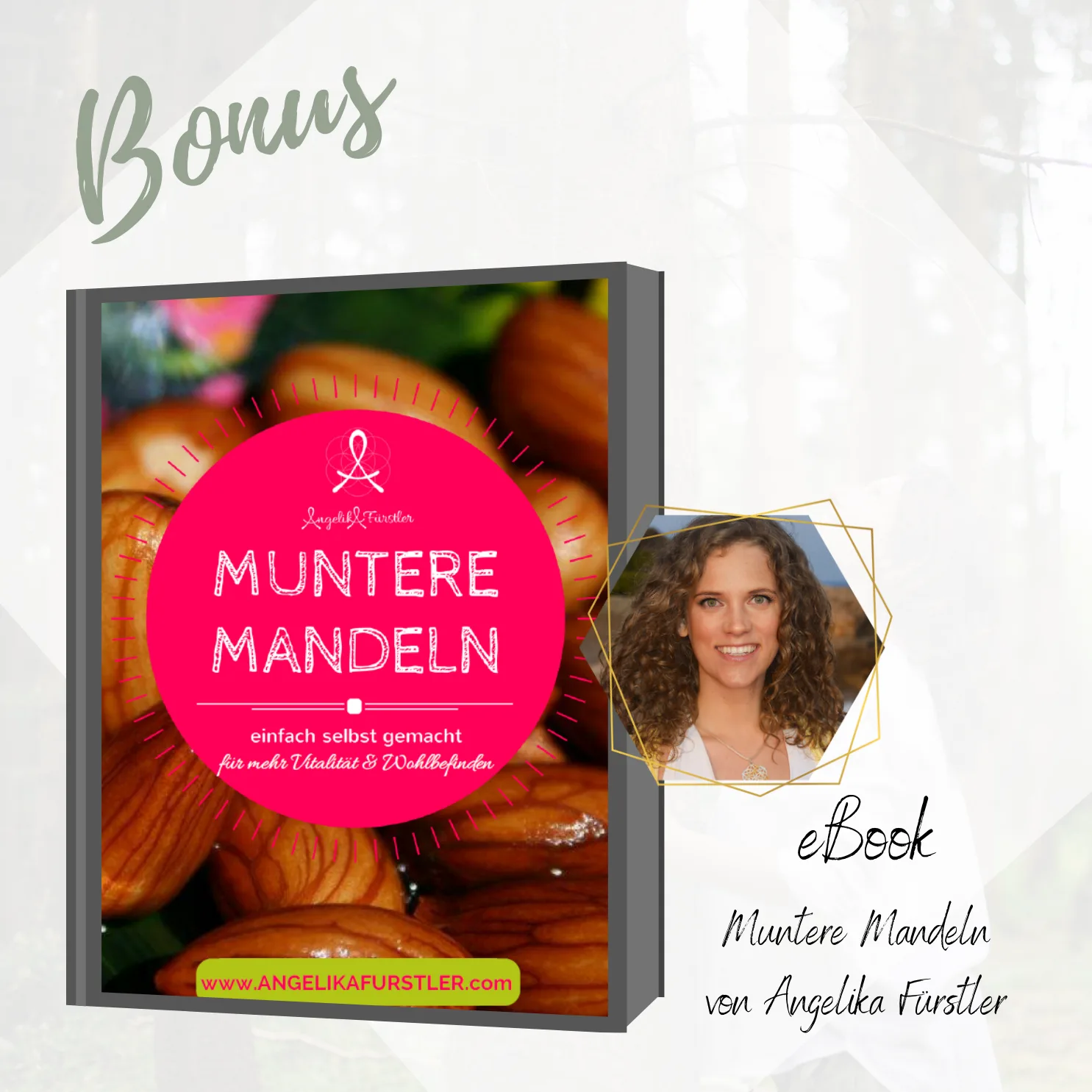 Buchcover EM-Hautcreme Wundcreme mit Frau auf Blumenwiese, Rezeptbuch-Format