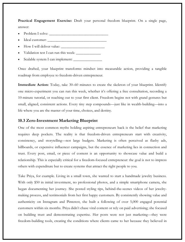 Seite 4 von Youthpreneur 2.0 mit Practical Engagement Exercise und Marketing Blueprint