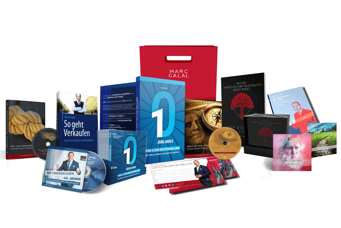 Produktabbildung Sammlung: Bücher, Hörbücher, CDs und Buch von Marc Galal zum Thema Verkaufen