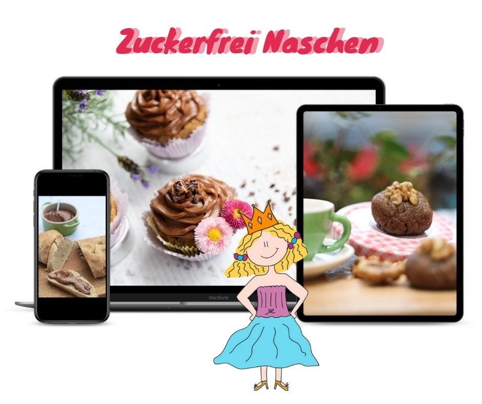 Buchcover Zuckerfrei Naschen mit Produktmockup
