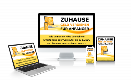 Zuhause Geld verdienen für Anfänger – Produktmockup Abo Provision
