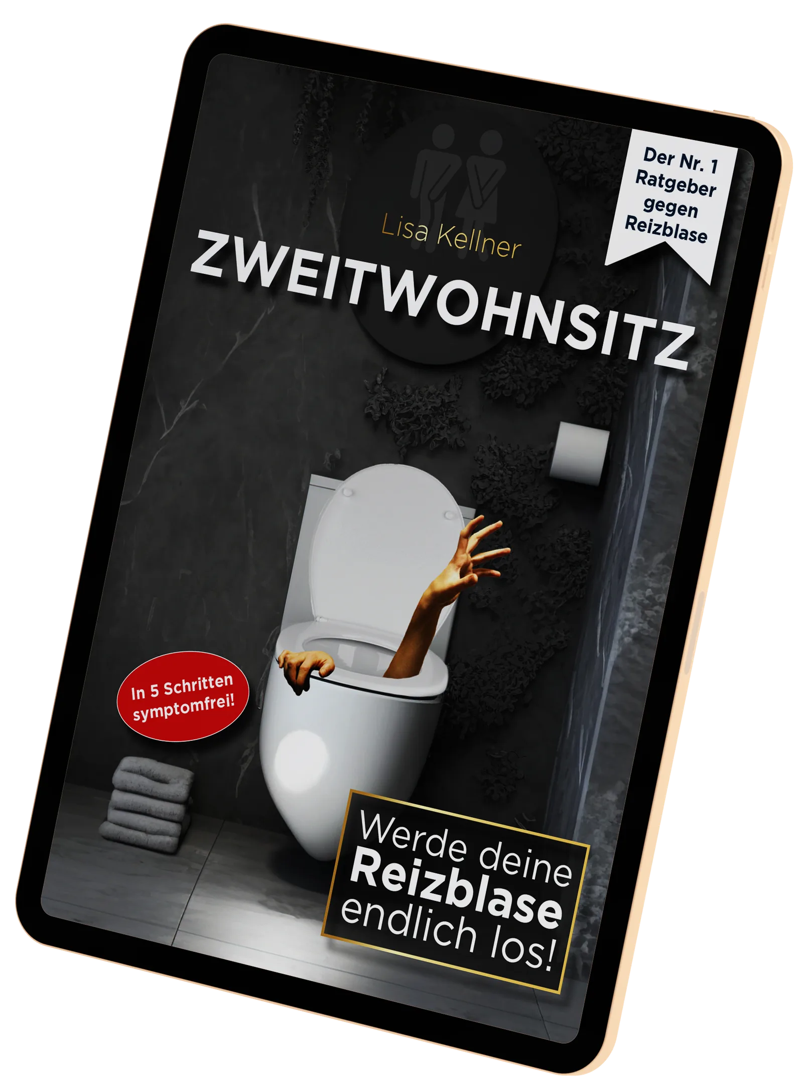 Zweitwohnsitz E-Book Mockup auf Tablet-Display von Lisa Kellner