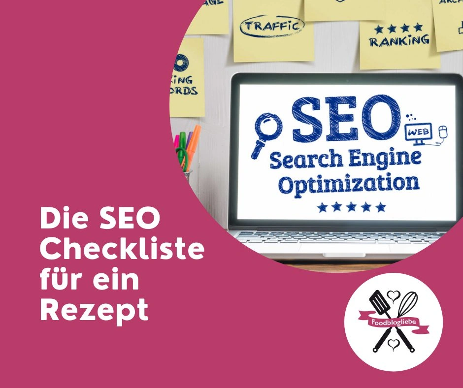 SEO Checkliste für Rezeptseiten mit Checkboxen und Optimierungstipps