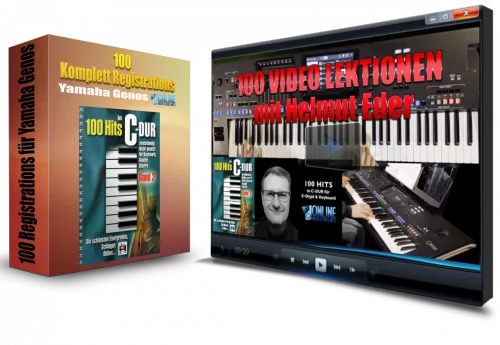 Produktabbildung 100 Hits in C-Dur Vol 2 Player Edition mit Yamaha Keyboard und Box