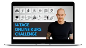 Hero-Bild des 14-Tage Online Kurs Challenge mit Anchu Kögl und 14 Kurs-Modulen