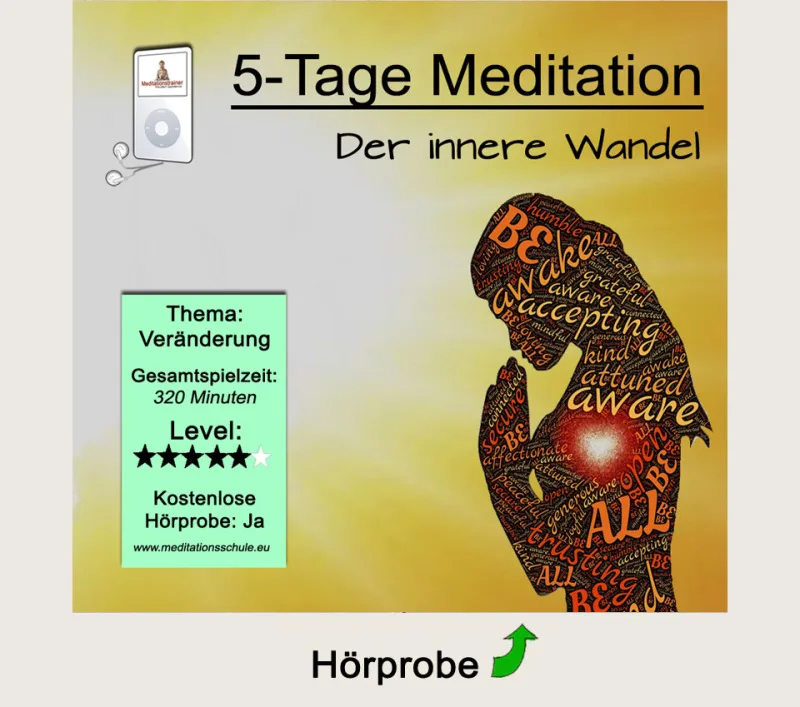 5 Angeleitete Meditationen – Hörübungen zur inneren Ruhe 4 Meditieren lernen: 5 Angeleitete Meditationen (Audio)