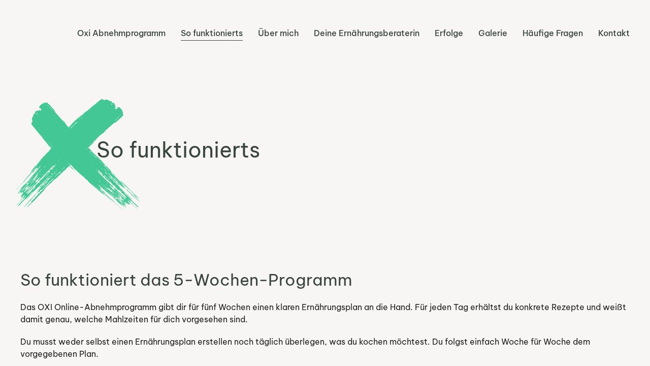 5 Wochen Abnehmprogramm – Ansicht der Verkaufsseite