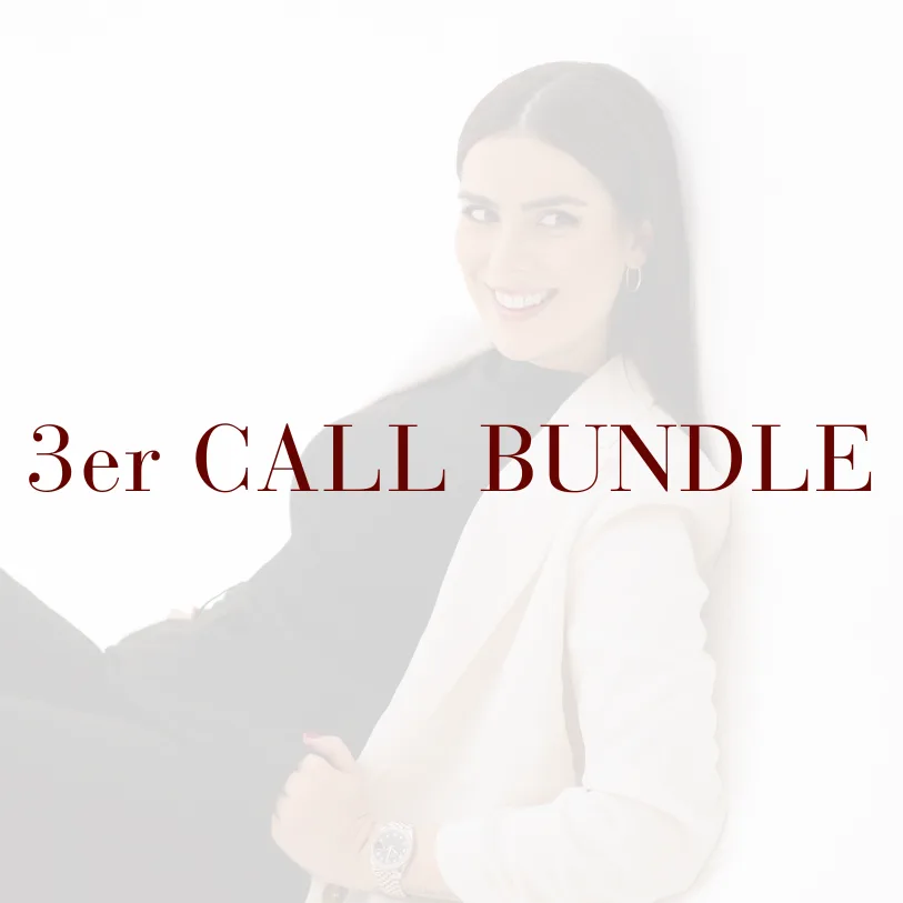 Produktabbildung 3er Call Bundle mit Chiara di Giusto im weißen Business-Outfit