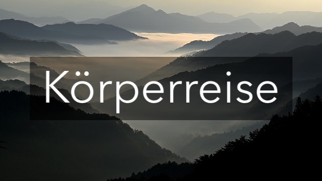 Berglandschaft als Entspannungsmotiv für Audiokurs