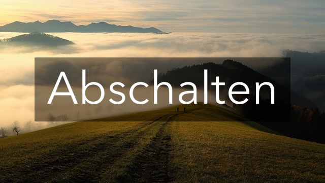 Bergkette als Entspannungsmotiv für Audiokurs