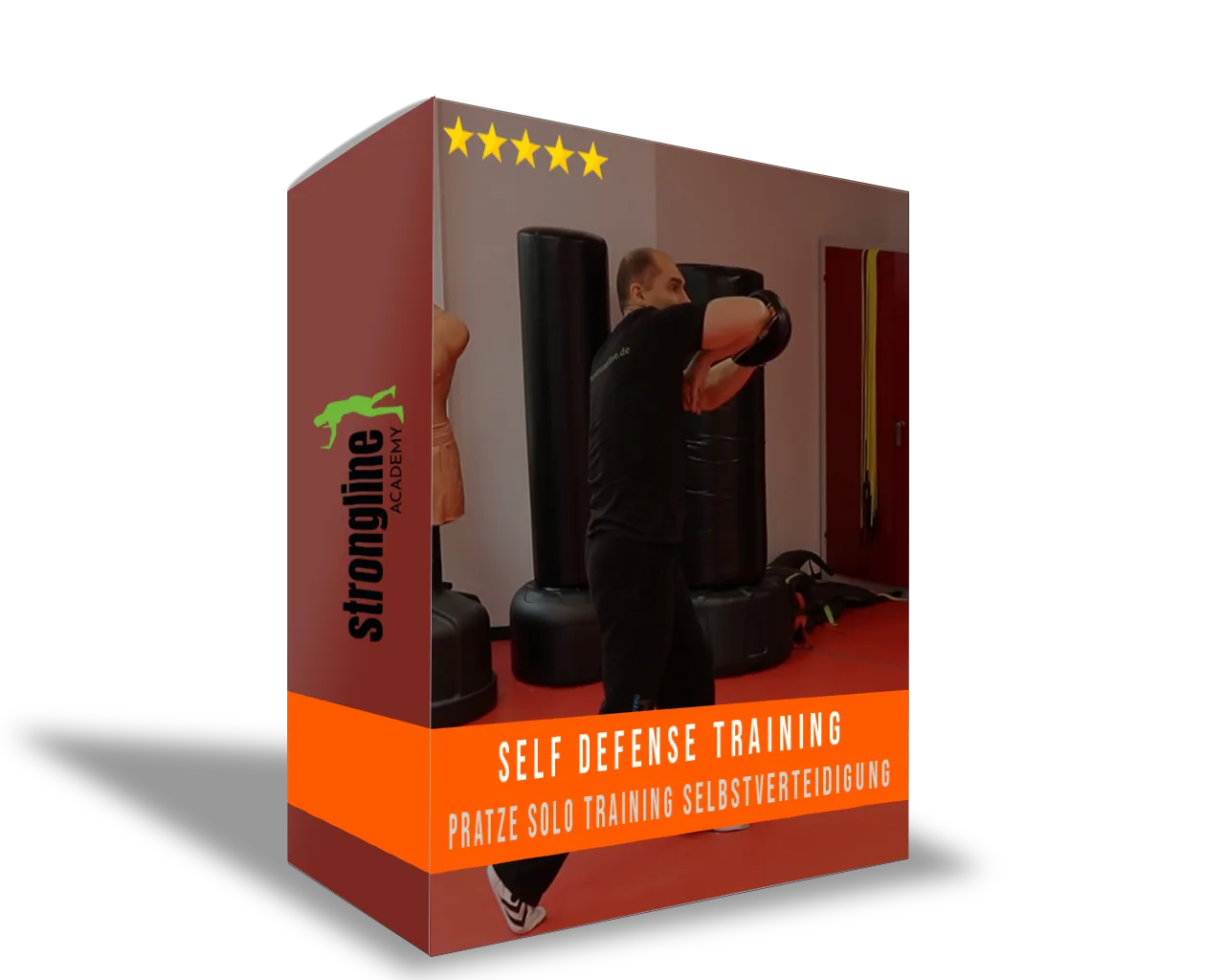 90-Tage-Fahrplan – Selbstverteidigungs-Videokurs von Marcel Descy 13 Pratze Solo Training Selbstverteidigung Produktbox mit Trainer, 5-Sterne-Bewertung