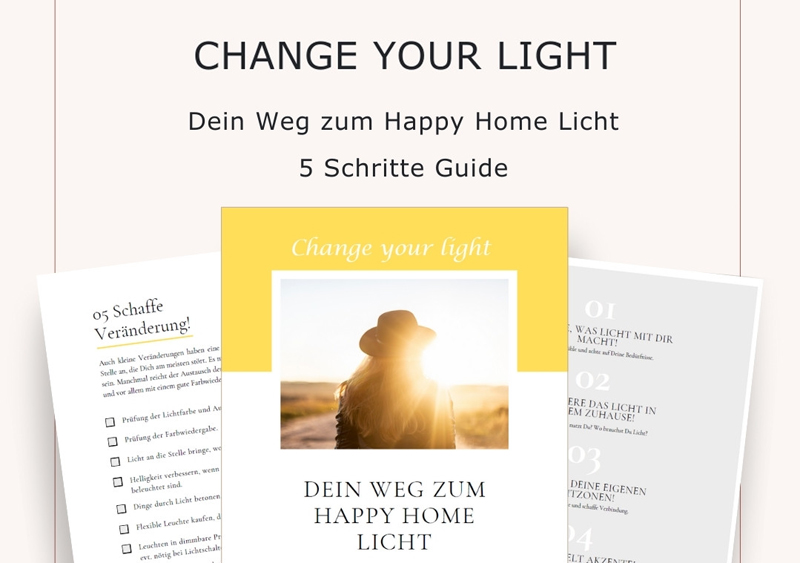 Change your light - PDF 5 Schritte Guide