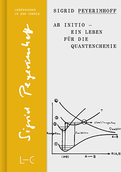 Downloadcover Sigrid Peyerimhoff Ab initio mit gelbem Designelement und Diagramm