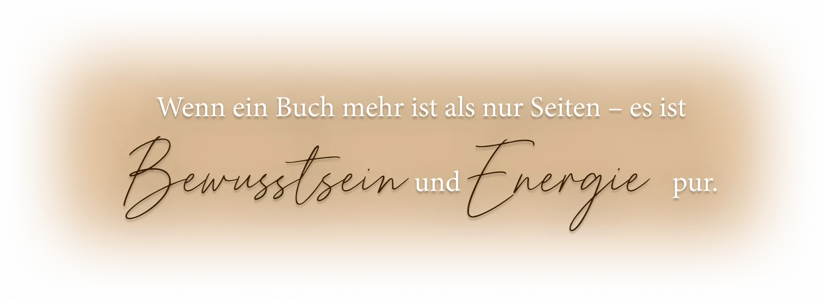 Textbanner mit Zitat auf beigem Hintergrund, Schriftmischung