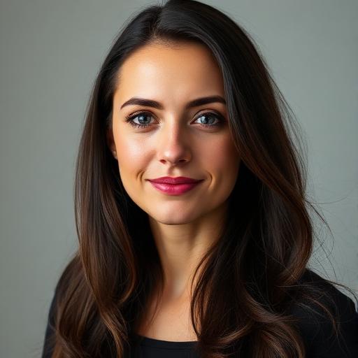 Affiliate Helden – In 3 Tagen zum Affiliate-System von Ralf Schmitz 7 Profilbild einer Frau mit dunklen Haaren und magentafarbenen Lippen