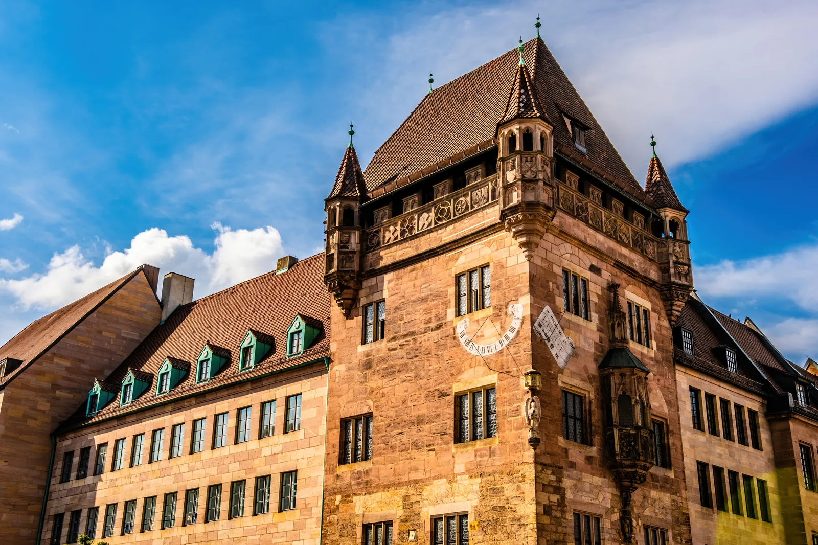 Altstadtzentrum Nürnberg Häuser mit Heizungsanlagen