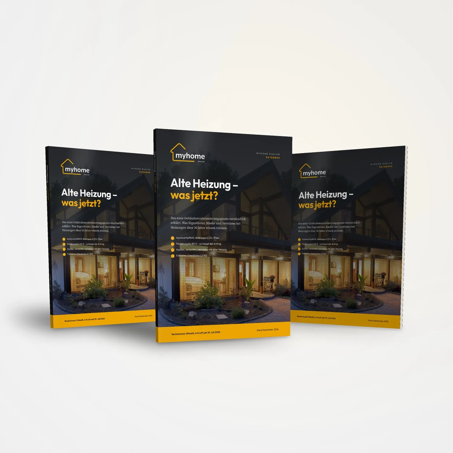 3D-Mockup des E-Books Alte Heizung – was jetzt? Ratgeber zum neuen Heizungsgesetz